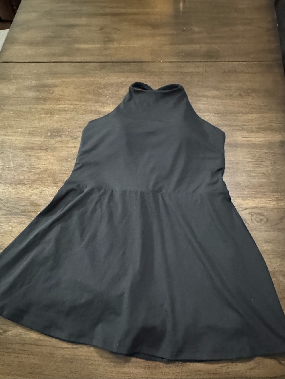 all in motion Black High-Neck Sleeveless Mini Dress